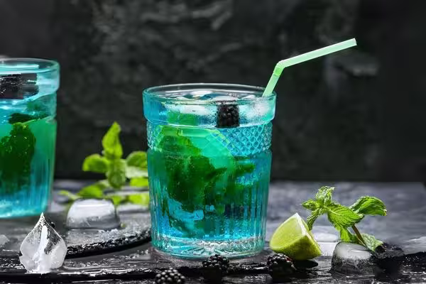 Redbull blue beery