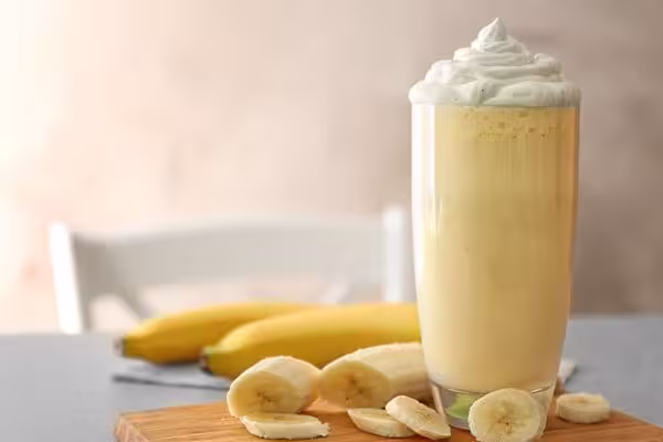 Banane und Milch